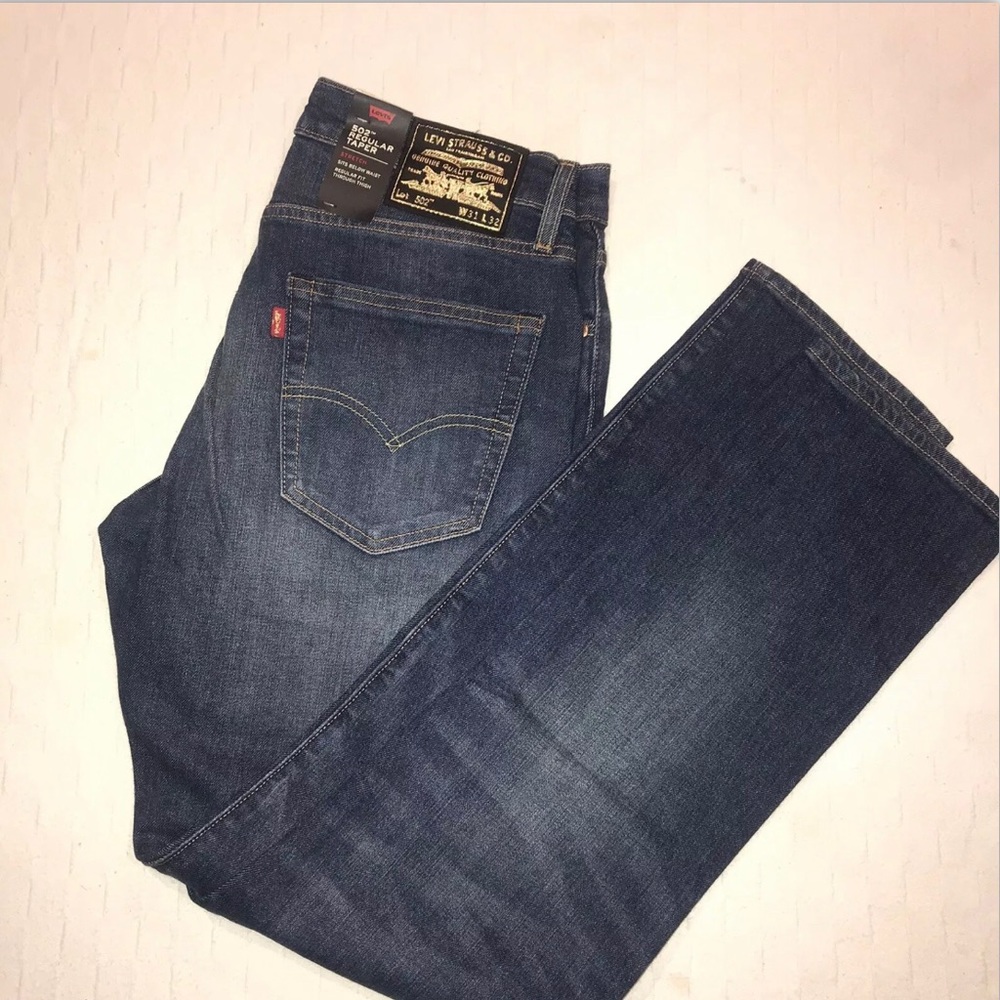 Levis 502 Gold Selvedge Denim Taper 31x32 RARE